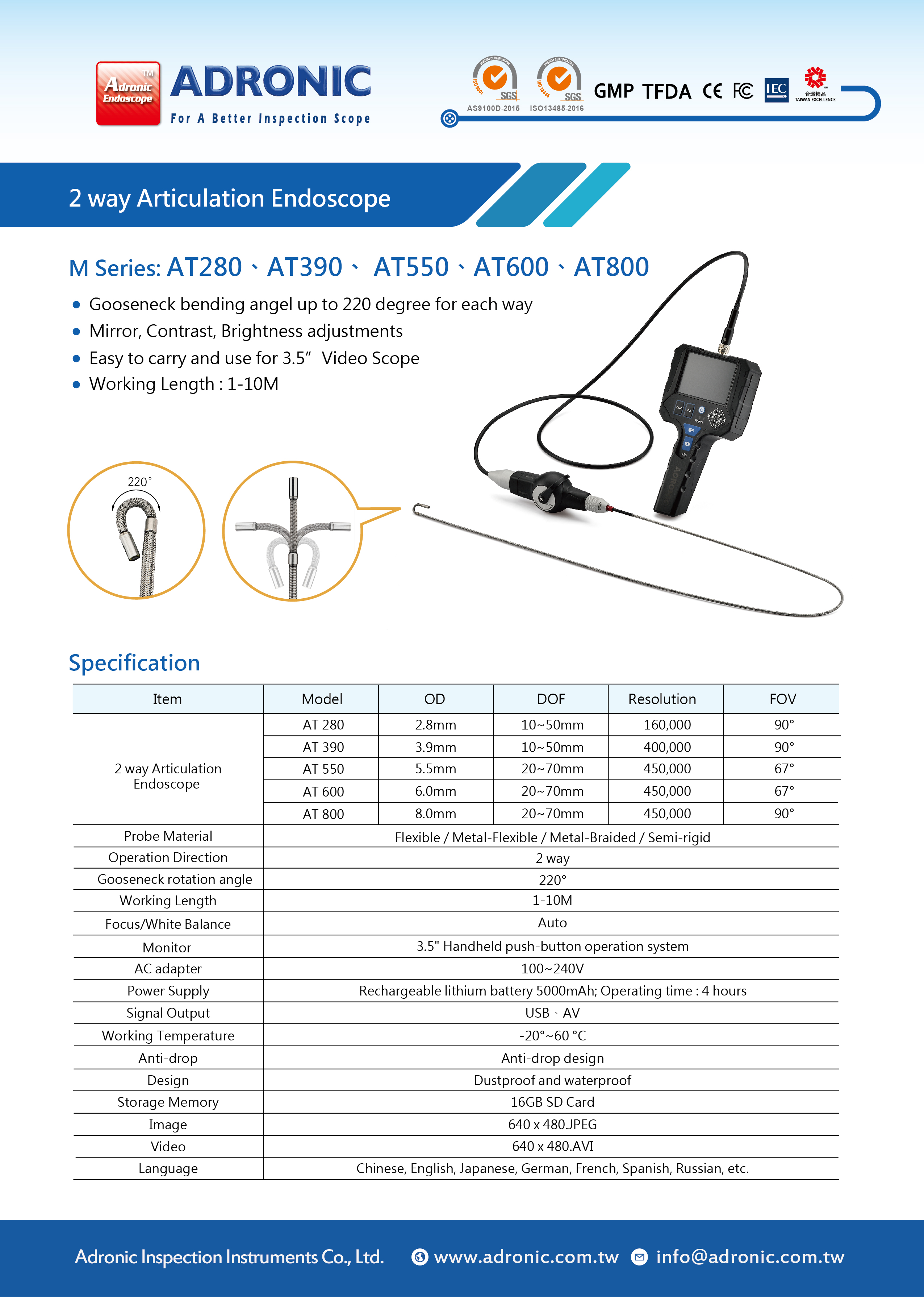 Ultrafine 5.5MM endoscope can connect the phone easy to carry